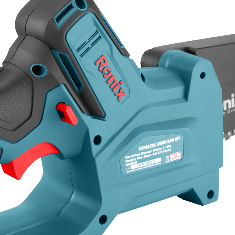 کیت اره زنجیری شارژی ۱۲ ولت رونیکس مدل 8107K